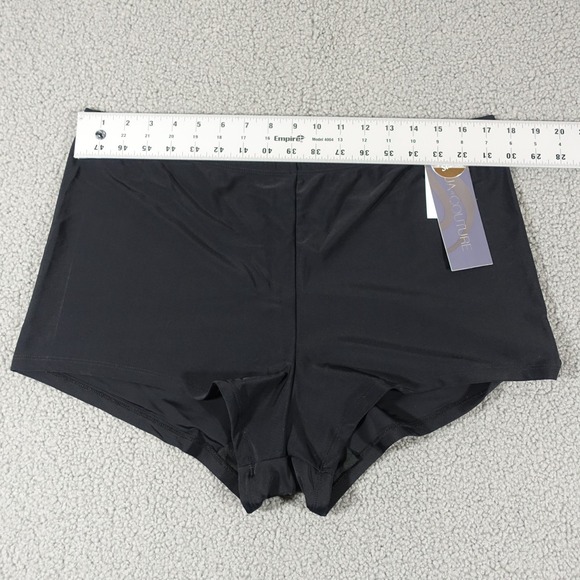 Aqua Couture Swim Shorts Plus Women 18W Black NWT - Picture 2 of 8